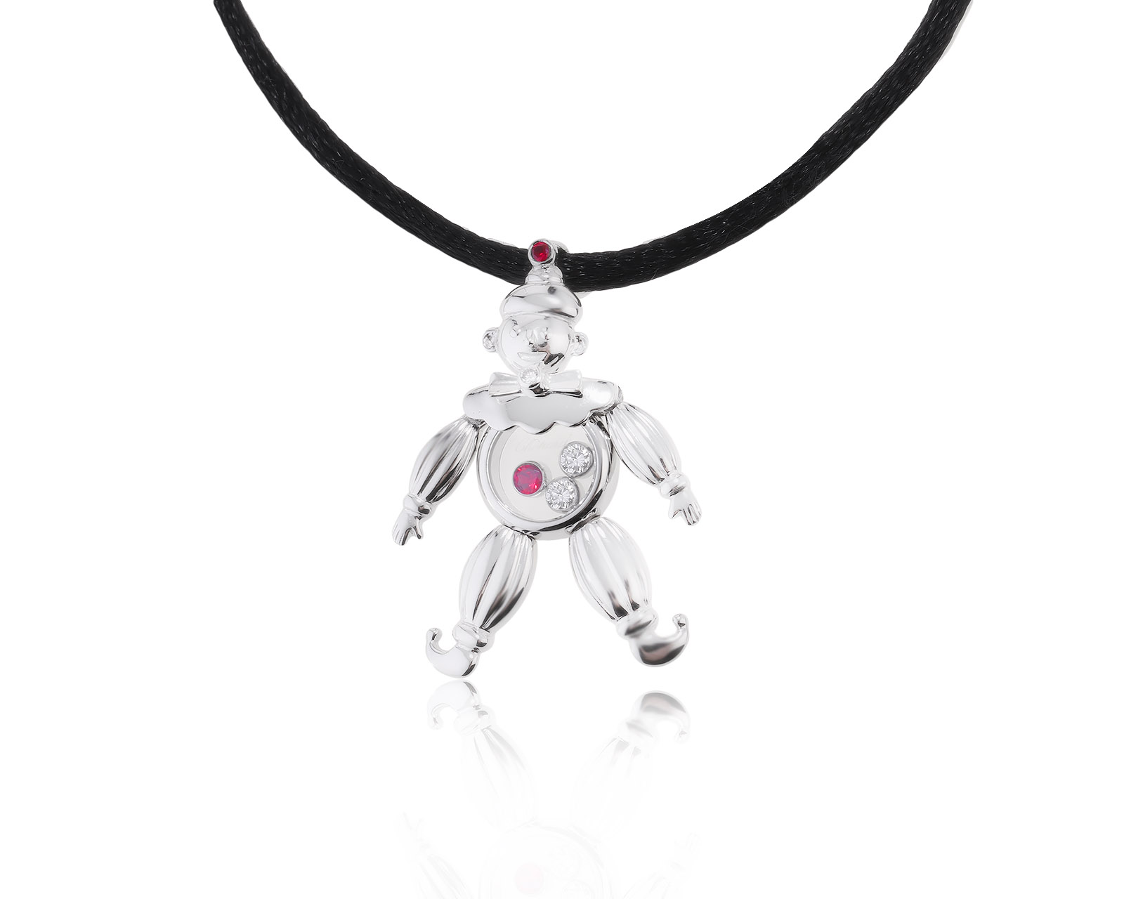 Оригинальный золотой кулон с бриллиантами 0.09ct Chopard Happy Clown 290922/1