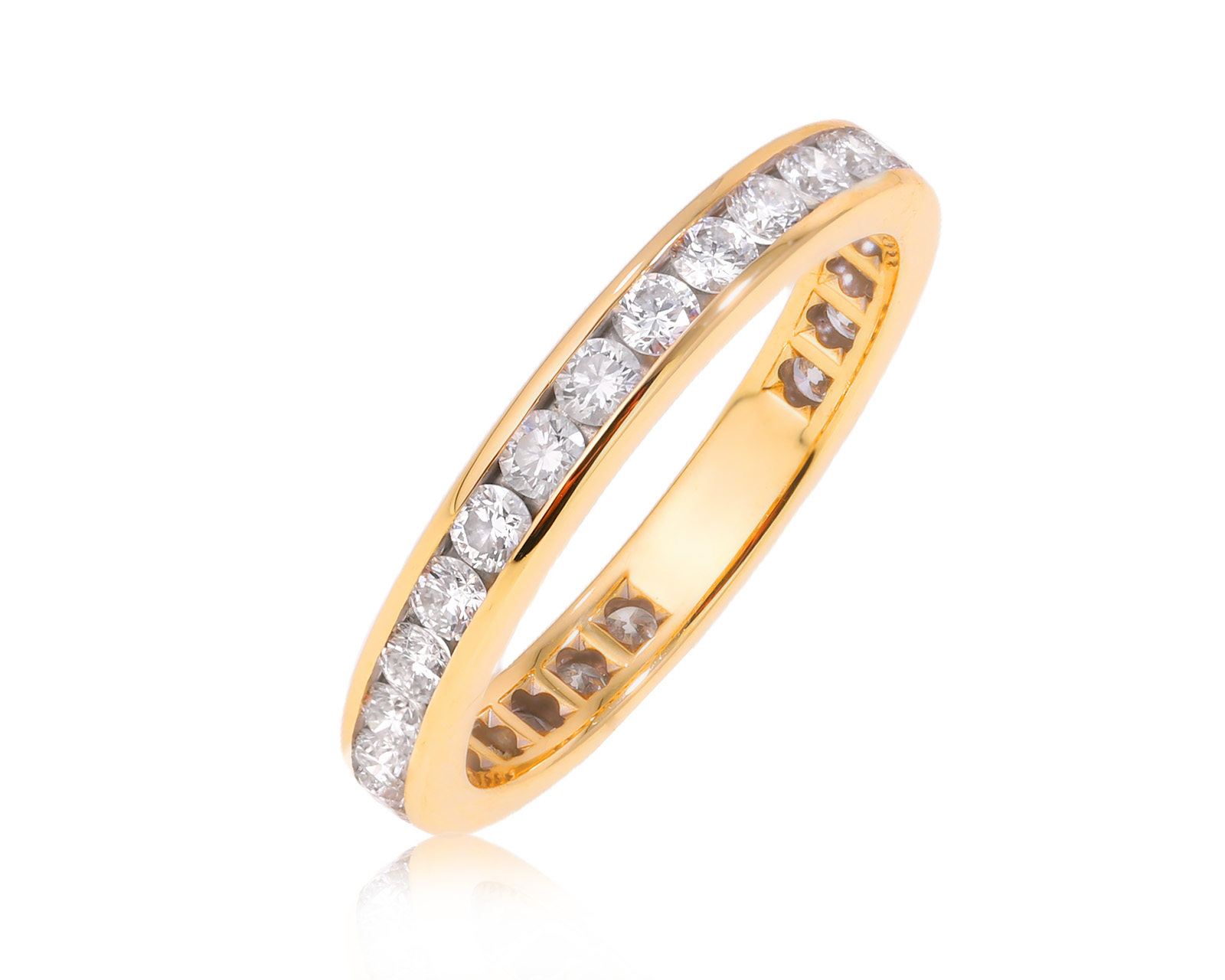 Оригинальное золотое кольцо с бриллиантами 1.00ct Tiffany&Co Setting