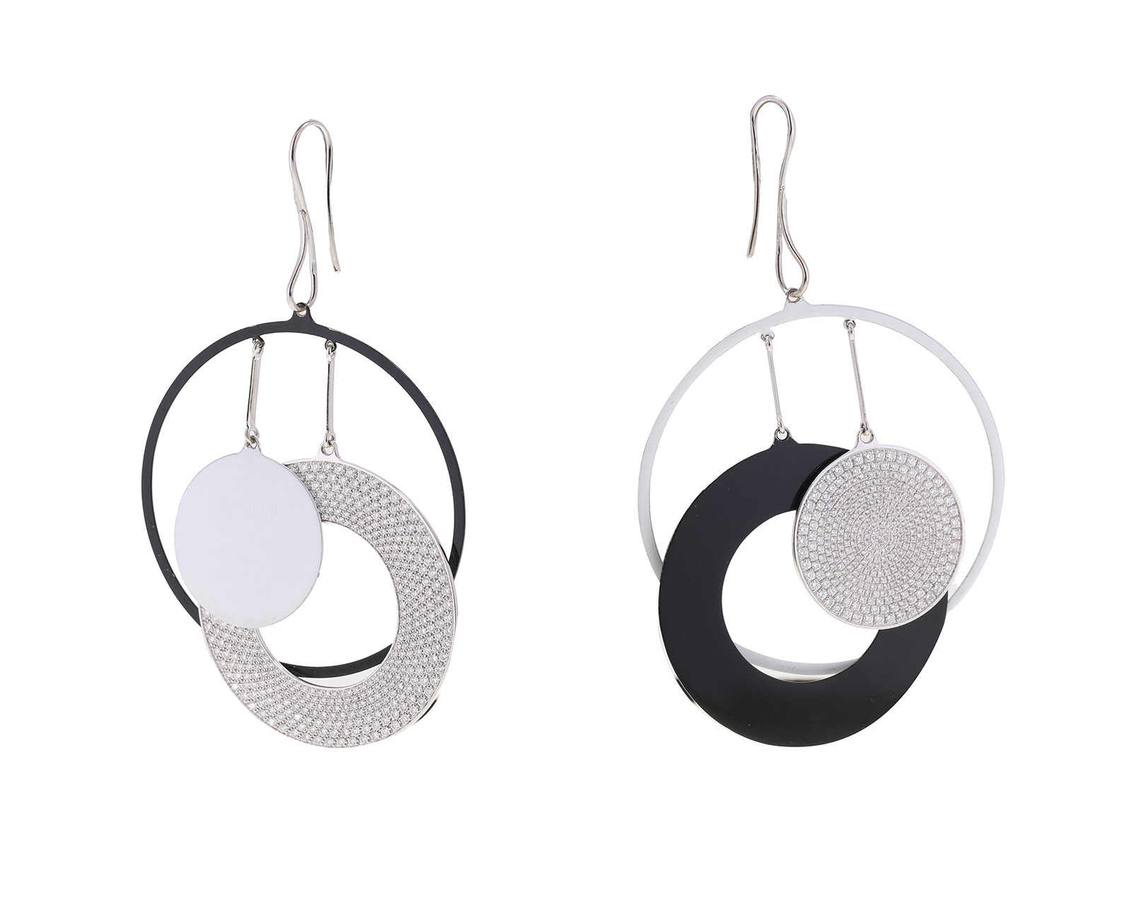 Оригинальные золотые серьги с бриллиантами 6.90ct Damiani 180423/КМ18