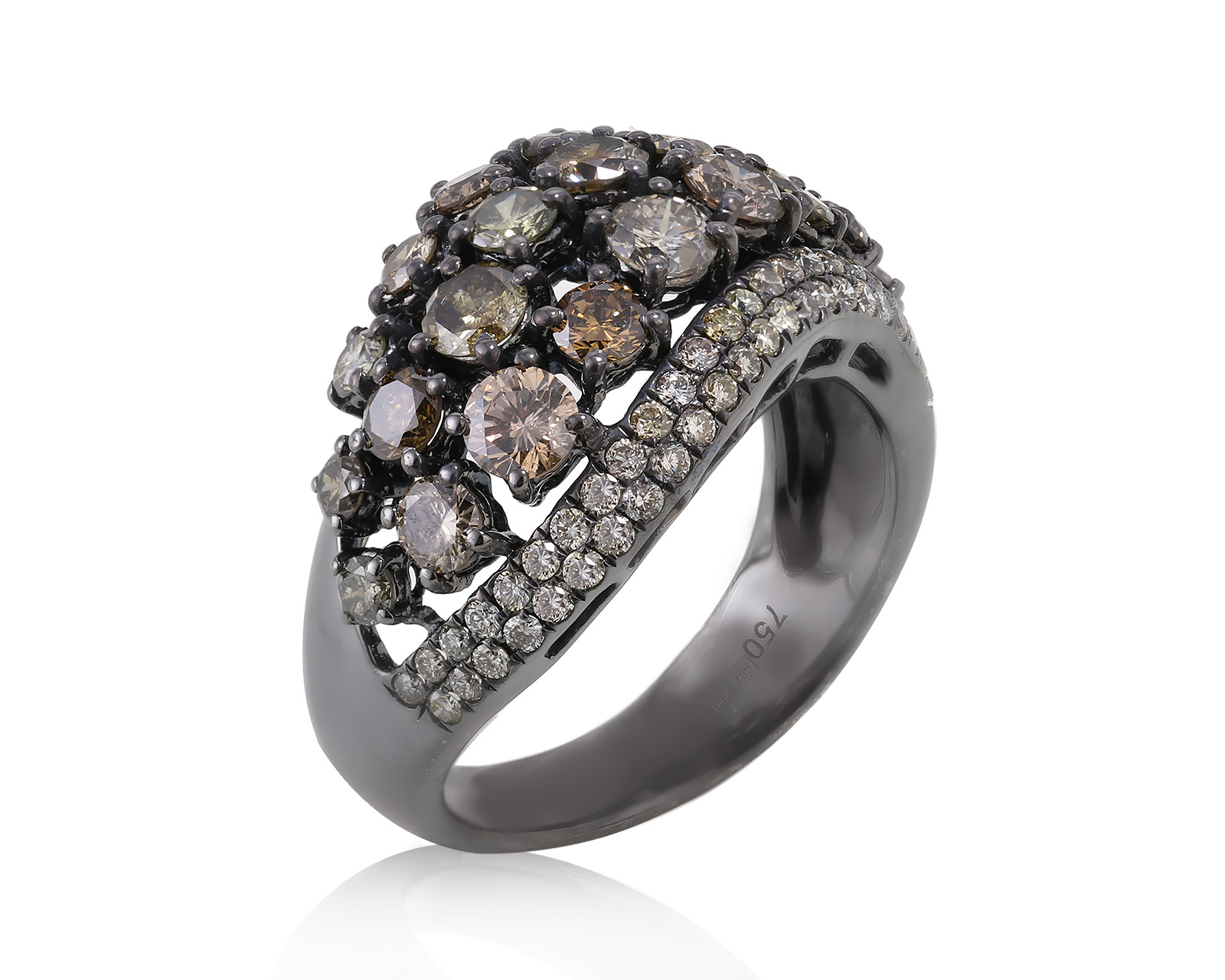 Золотое кольцо с бриллиантами 2.47ct 100224/3