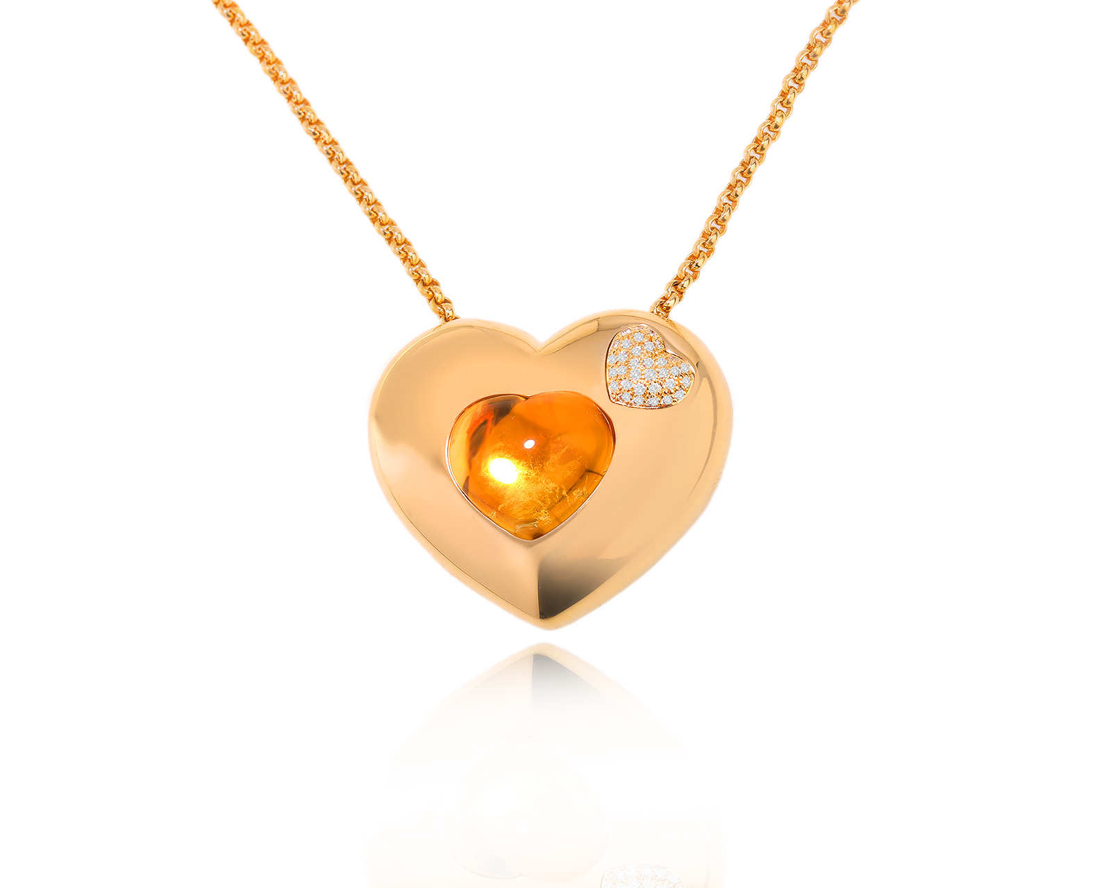 Оригинальное золотое колье с цитрином 7.10ct Chopard 061223/7