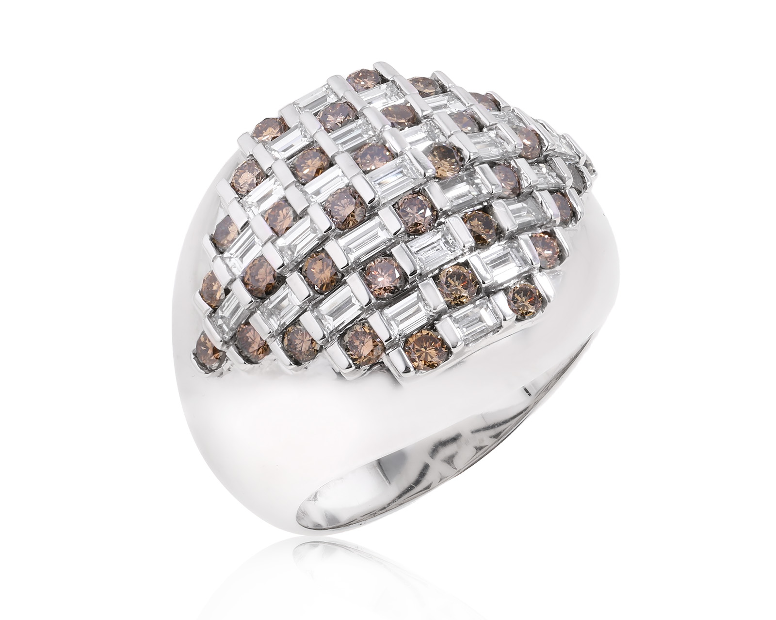 Оригинальное золотое кольцо с бриллиантами 2.86ct Damiani 080925/3