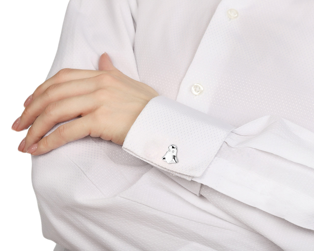 Оригинальные золотые запонки с бриллиантами 0.40ct De Grisogono