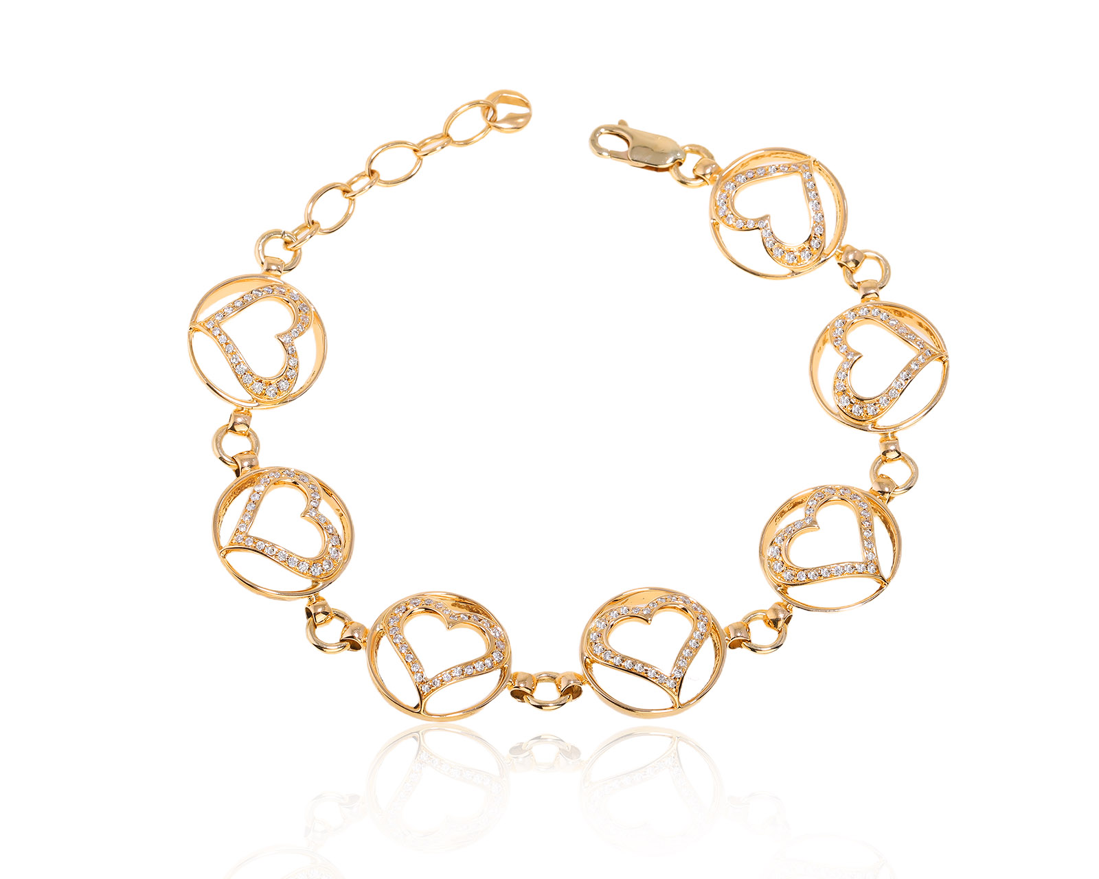 Оригинальный золотой браслет с бриллиантами 1.12ct Giorgio Visconti 240125/12