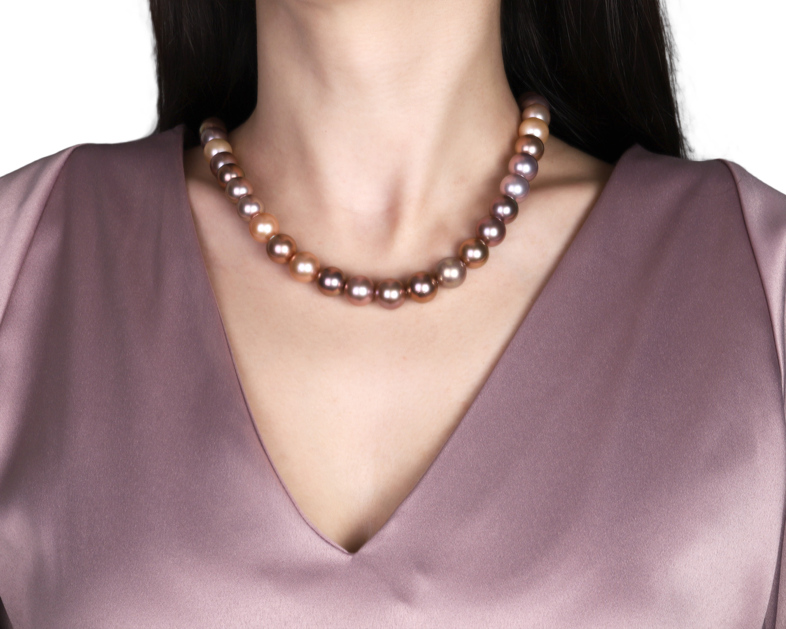 Золотое ожерелье с жемчугом и бриллиантами 0.83ct Evgeny Matveev