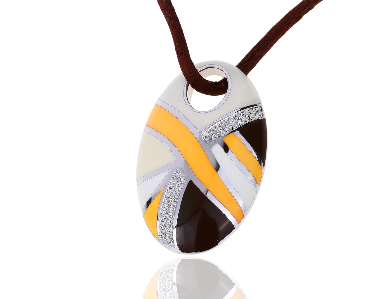 Золотая подвеска с бриллиантами 0.31ct Roberto Coin