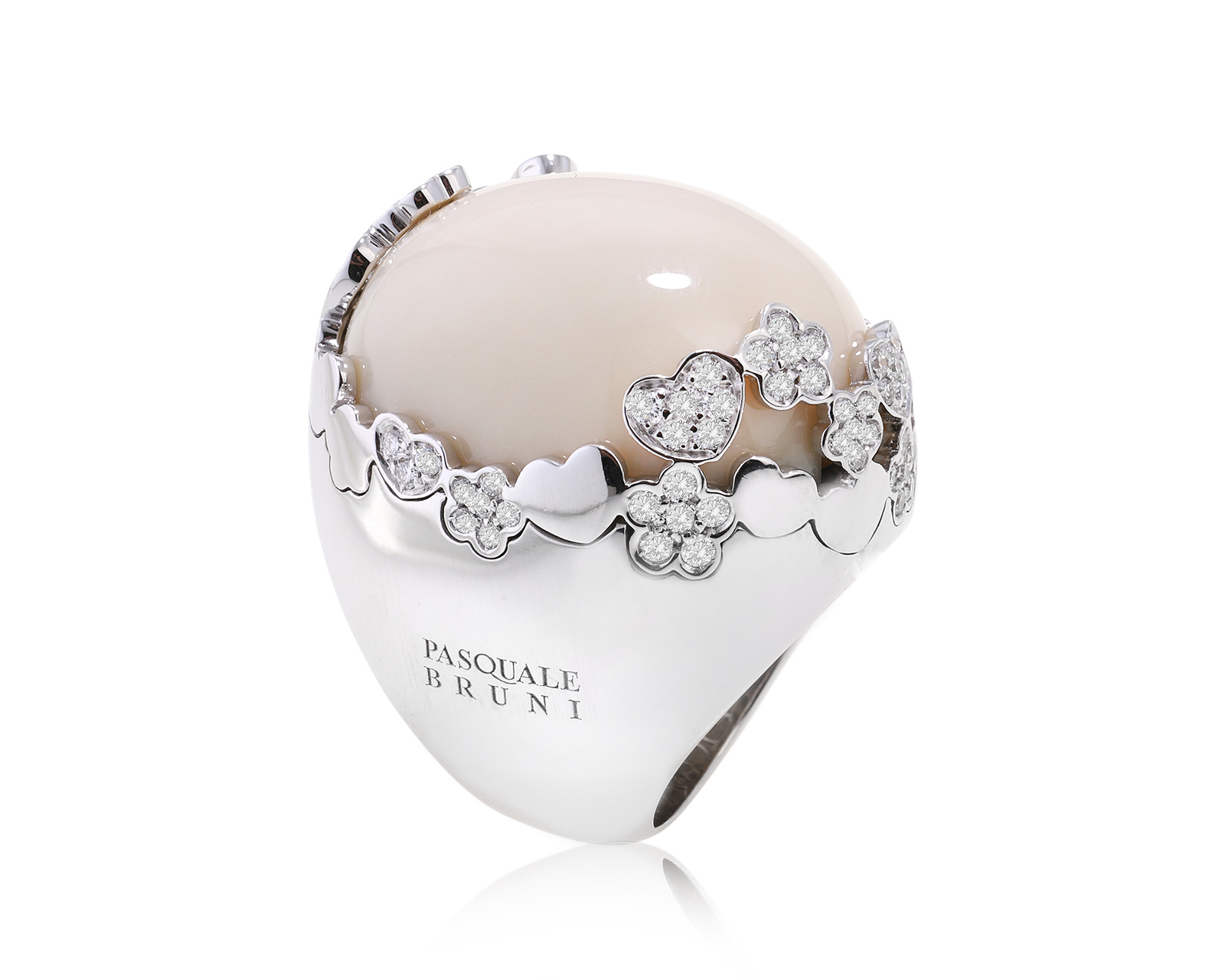 Оригинальное золотое кольцо с кахолонгом 30.30ct Pasquale Bruni Cielo Stars 280324/1