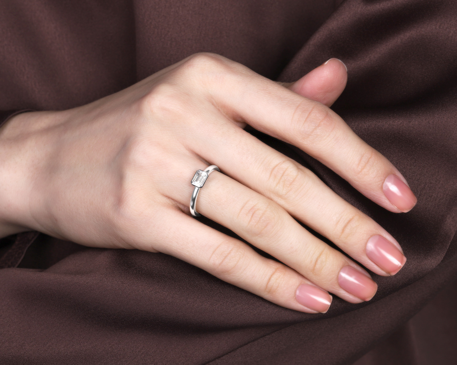 Золотое кольцо с бриллиантом 0.70ct Evgeny Matveev