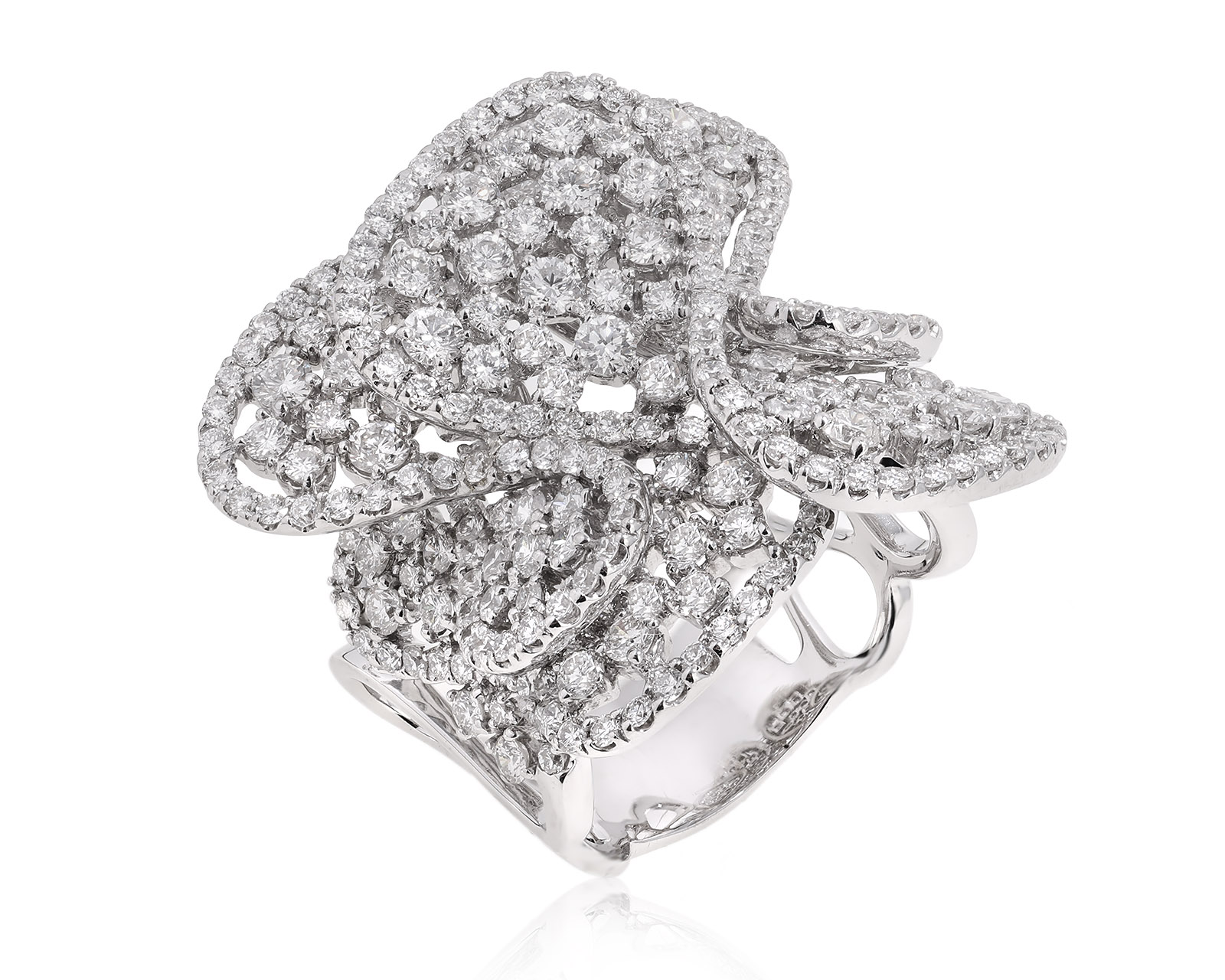 Золотое кольцо с бриллиантами 5.70ct 300125/3