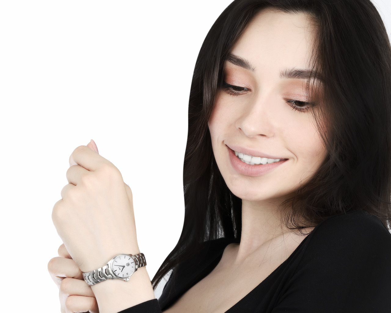 Оригинальные стальные часы Tag Heuer Link