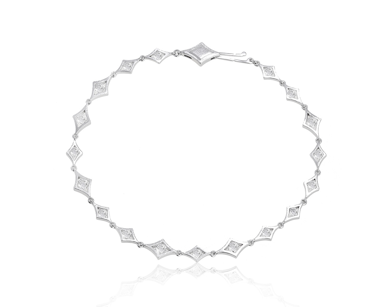 Оригинальный золотой браслет с бриллиантами 1.41ct De Beers 210521/4