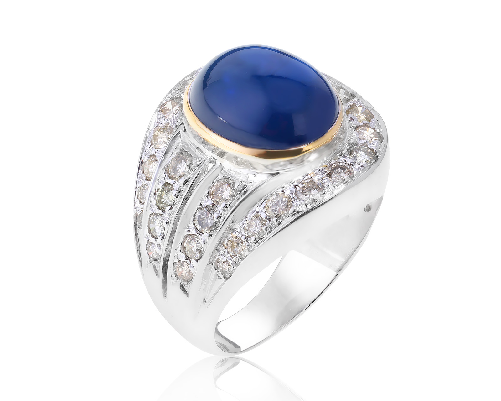 Изумительное золотое кольцо с сапфиром 12.00ct 101122/3