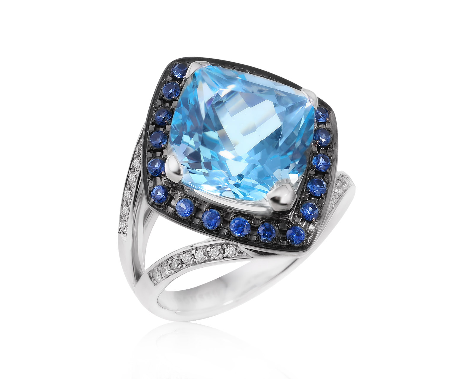 Оригинальное золотое кольцо с топазом 7.60ct Mauboussin Fou De Toi 220524/9