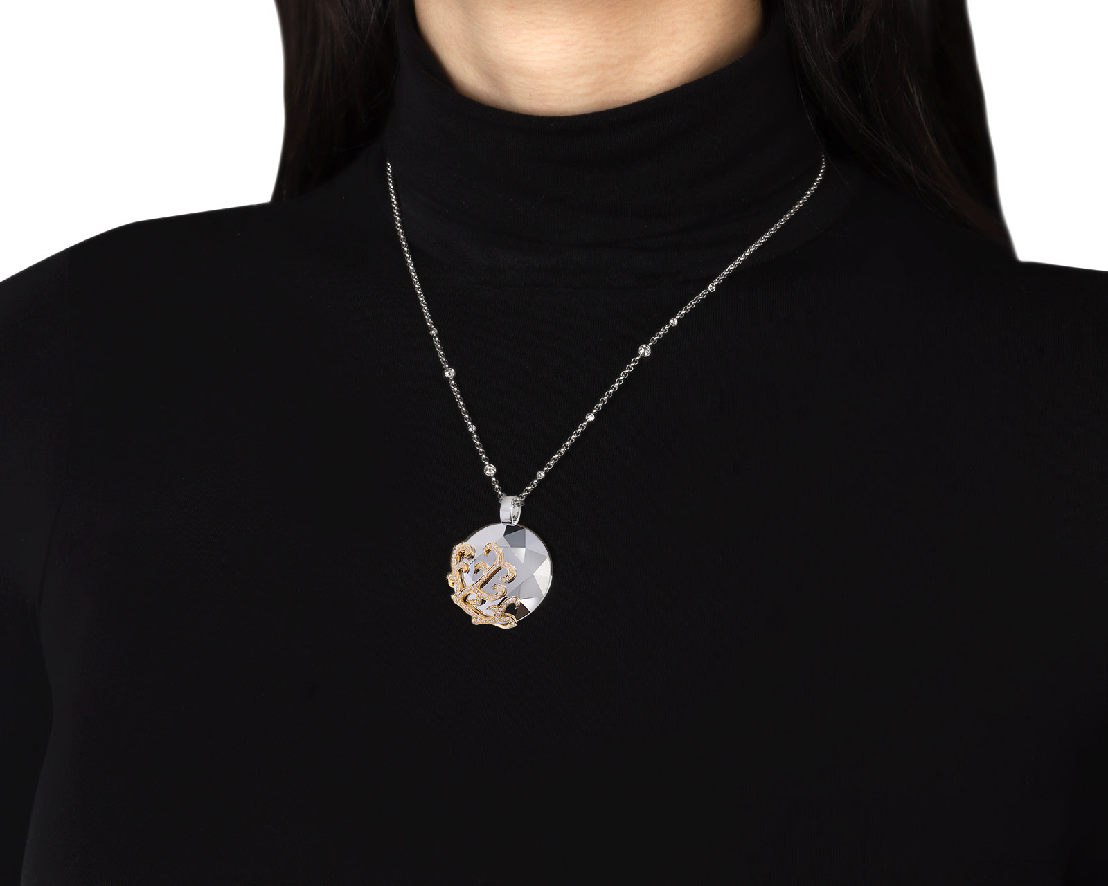 Оригинальный золотой кулон с бриллиантами 1.06ct Chopard