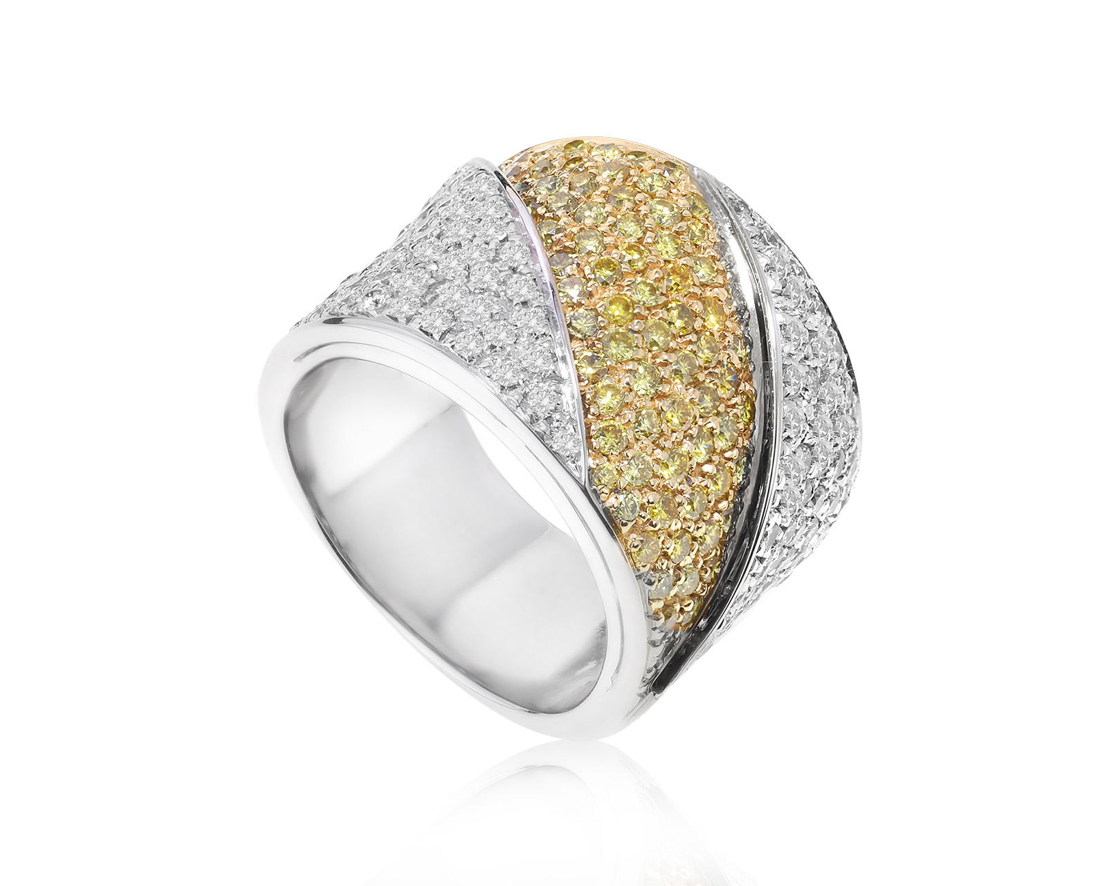 Оригинальное золотое кольцо c бриллиантами 2.39ct Luca Carati 311022/3