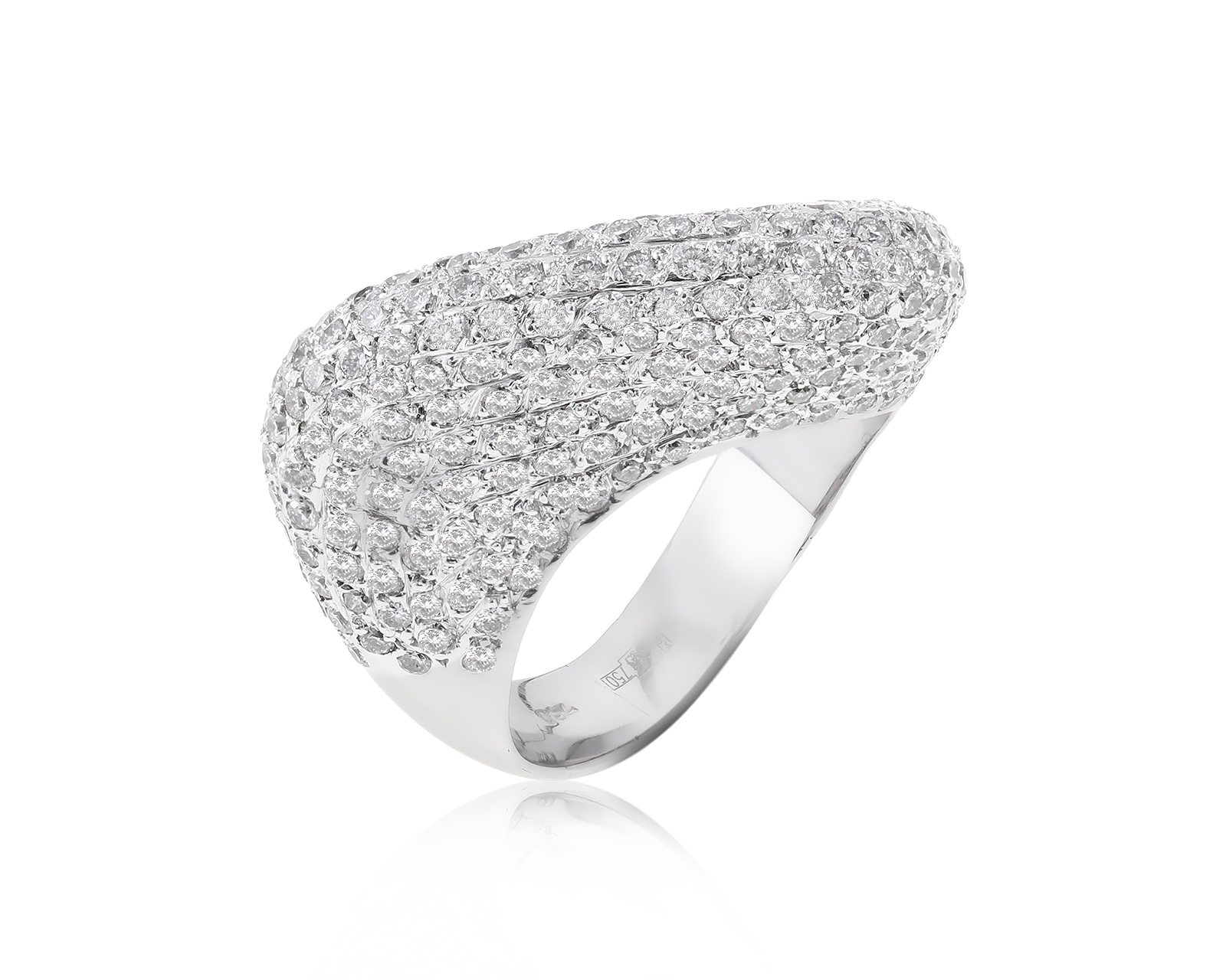 Шикарное золотое кольцо с бриллиантами 2.11ct 281222/7