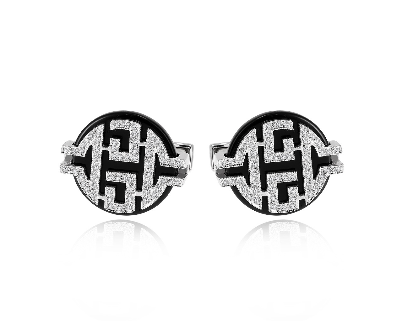 Оригинальные золотые запонки с бриллиантами 0.70ct Safo Joaillerie 031220/7