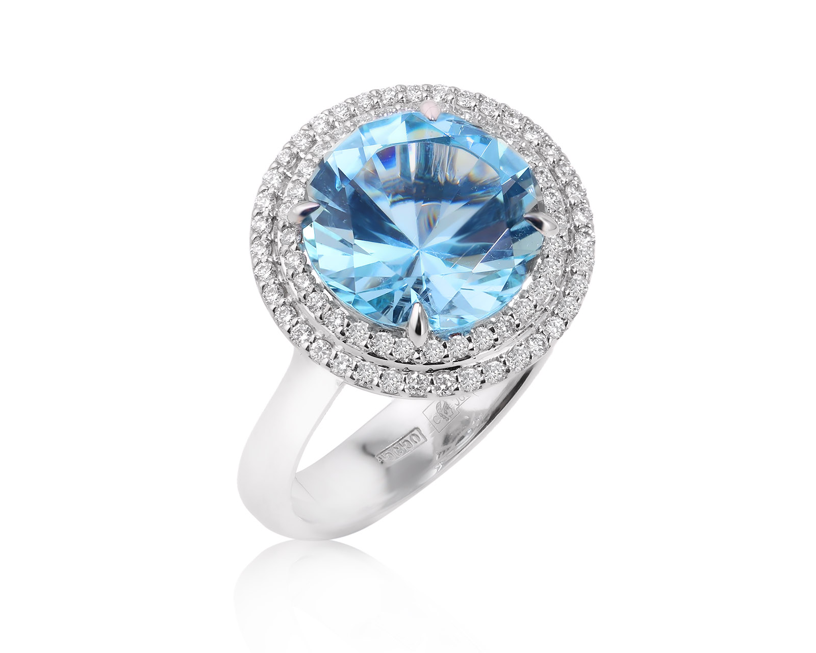 Оригинальное золотое кольцо с аквамарином 3.30ct Constantin Artmayer 011225/КМ249