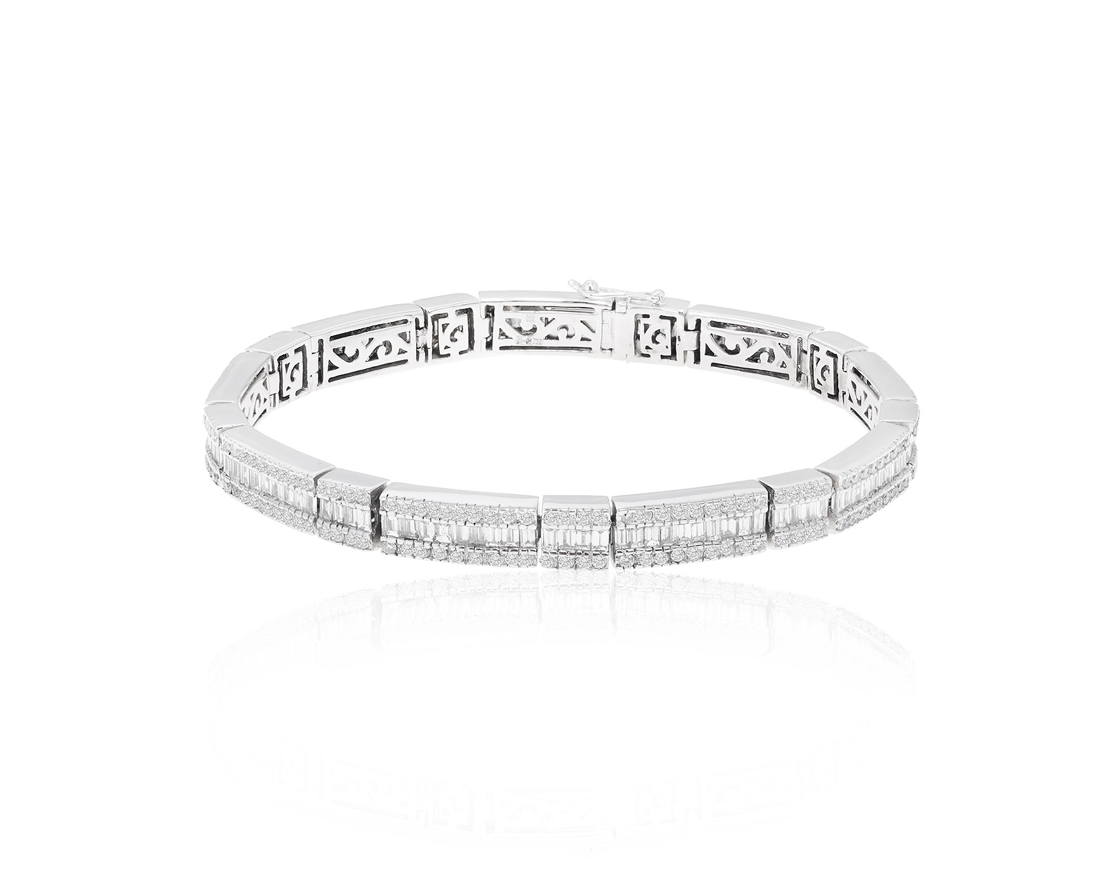 Золотой браслет с бриллиантами 7.45ct