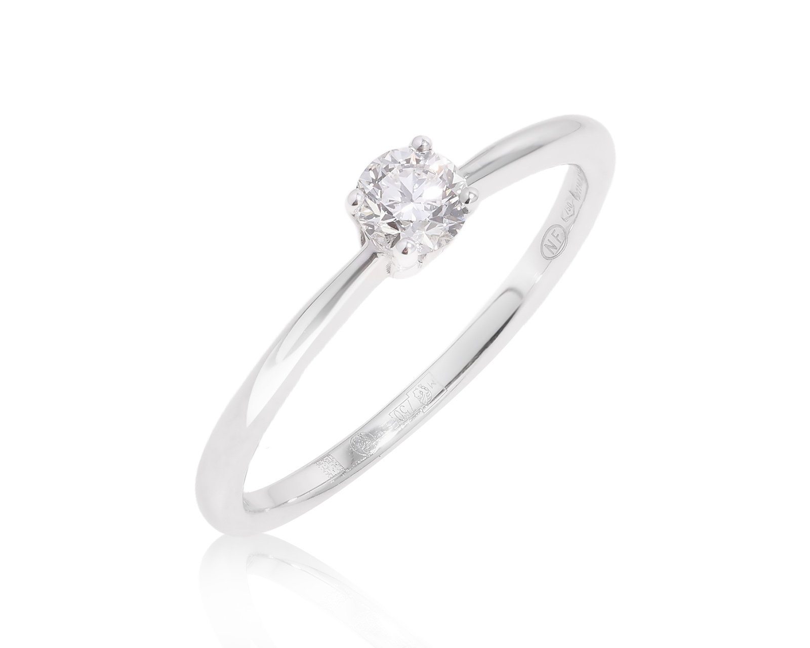 Оригинальное золотое кольцо с бриллиантом 0.31ct Mercury 160525/6