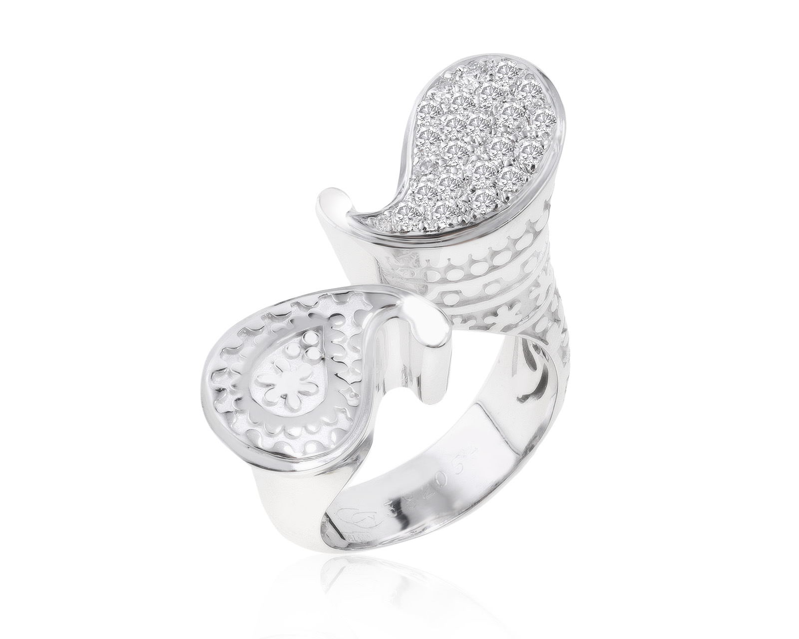 Оригинальное золотое кольцо с бриллиантами 0.36ct Carrera y Carrera Aqua 291121/26