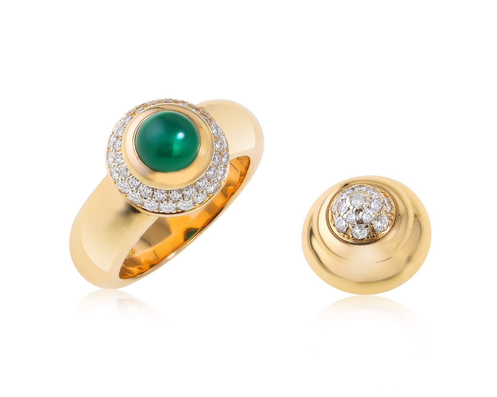 Оригинальное золотое кольцо c бриллиантами 0.62ct Chopard 250324/9