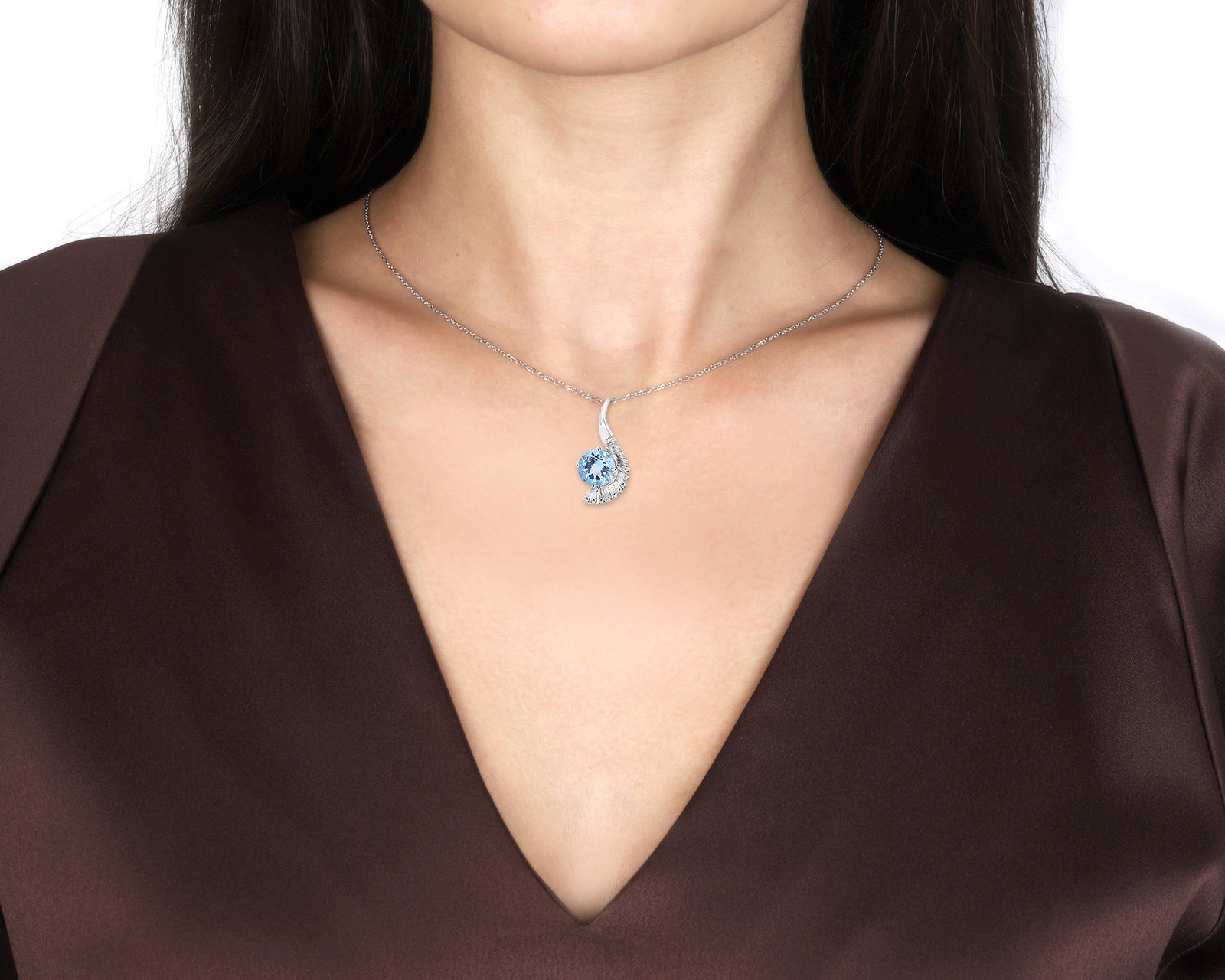 Оригинальный золотой кулон Bernhard H. Mayer Jazzy Blue Topaz