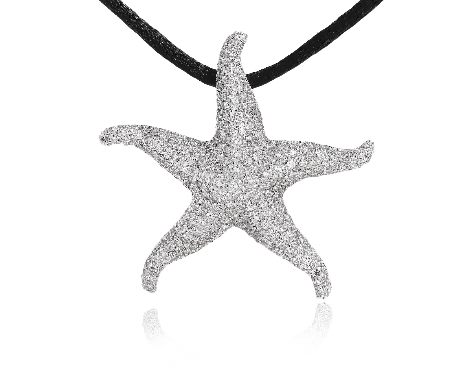 Золотой кулон с бриллиантами 4.83ct