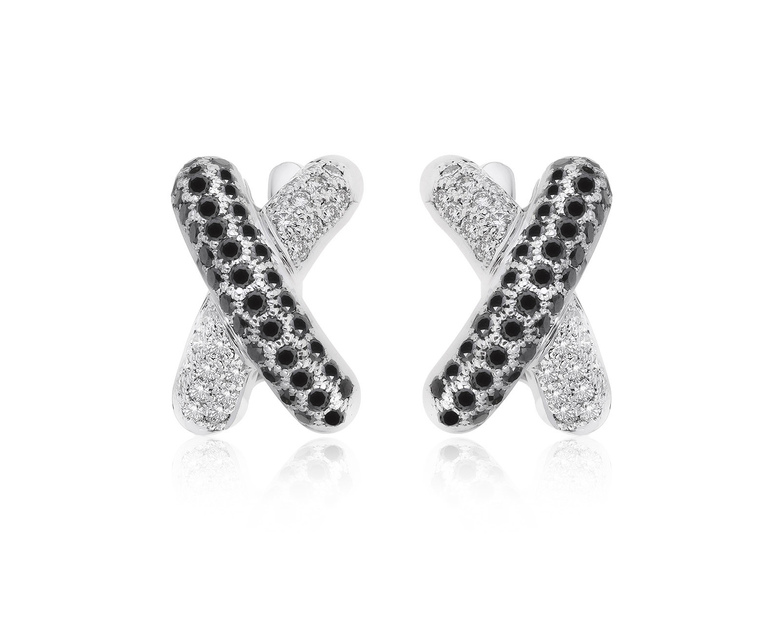 Стильные золотые серьги с бриллиантами 2.36ct 090222/7