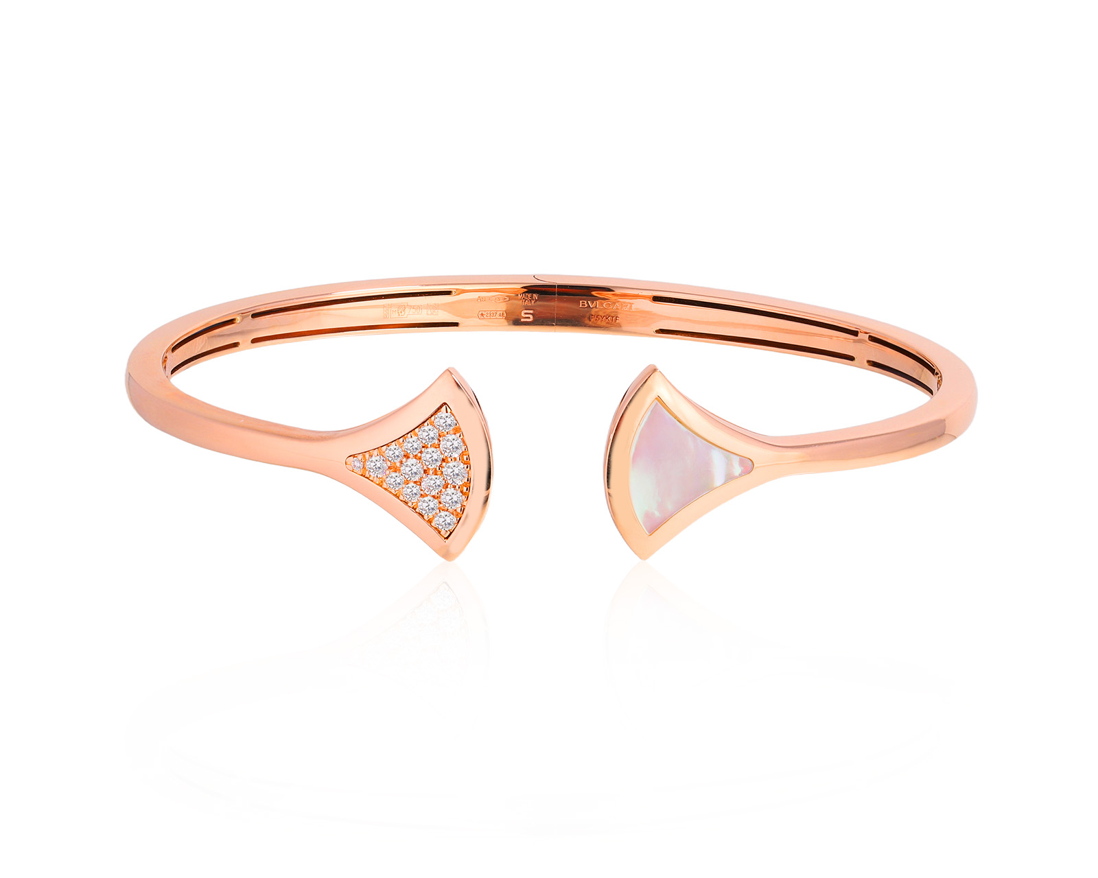 Оригинальный золотой браслет с перламутром Bvlgari Divas’ Dream 180725/18