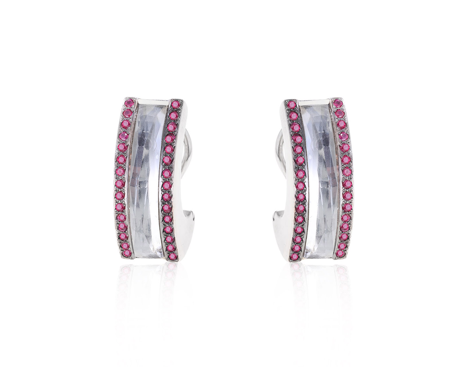 Оригинальные золотые серьги с кварцем 2.75ct Stephen Webster 270922/3