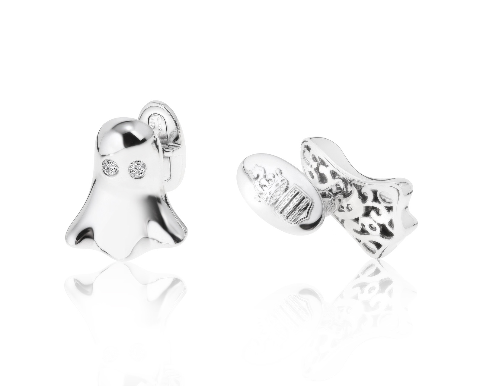 Оригинальные золотые запонки с бриллиантами 0.40ct De Grisogono 270921/5