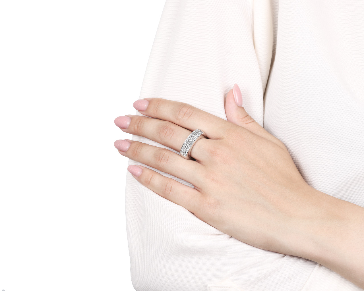 Оригинальное золотое кольцо с бриллиантами 0.60ct Antonini