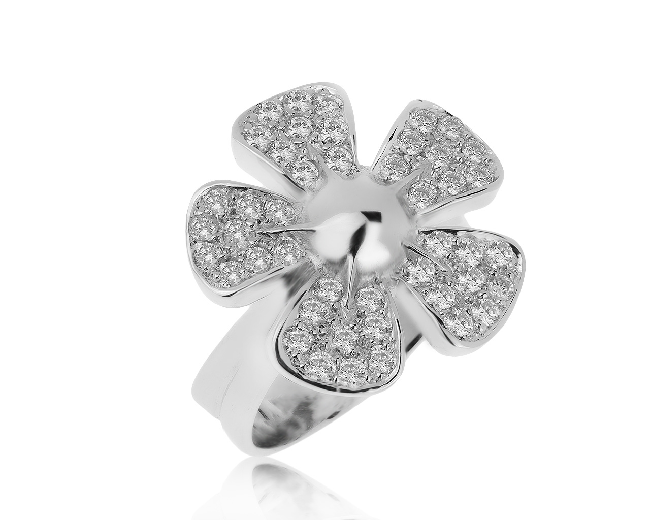 Модное золотое кольцо с бриллиантами 1.01ct 170820/12