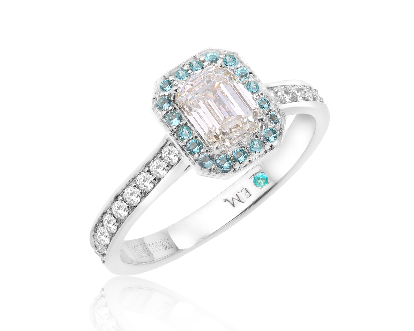 Золотое кольцо с бриллиантами 1.18ct Evgeny Matveev