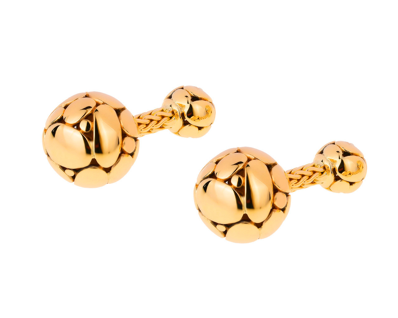 Оригинальные золотые запонки John Hardy 181020/5