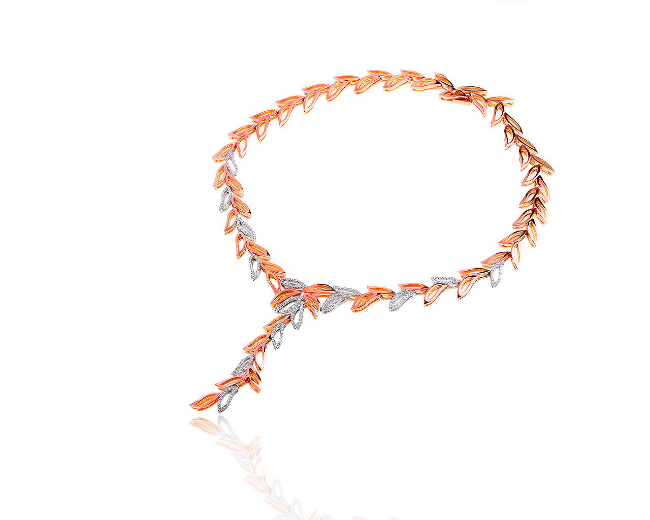 Оригинальное золотое колье с бриллиантами 1.85ct Piero Milano 280619/4