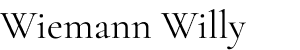 Wiemann Willy